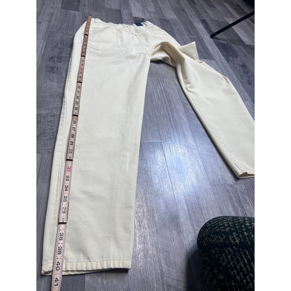 Lauren Ralph Lauren Straight Leg Pants Womens 4 Cream High Rise Preppy Classic - Picture 6 of 8